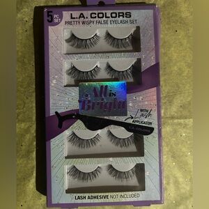 LA colors pretty wispy false eyelash set